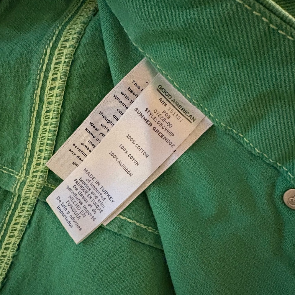 Good American Good Legs Jeans - Carpenter - Green - Picture 5 of 7